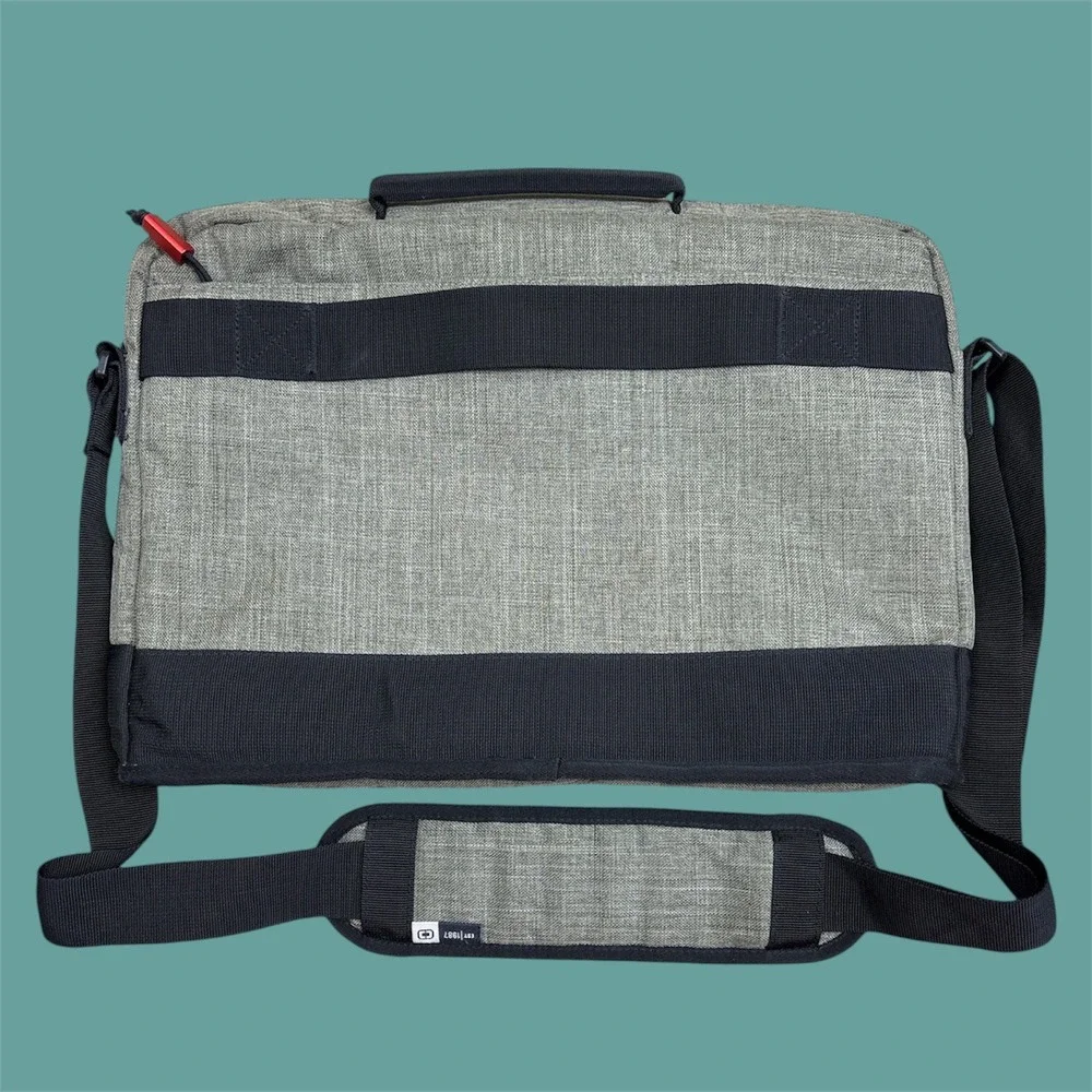 OGIO Messenger Bag Gray/Green EUC Adjustable Strap Laptop Computer‎ Work School